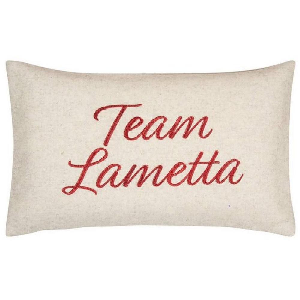 PAD Подушкиhülle Подушкиhülle Team Lametta Sand Rot (30x50cm)