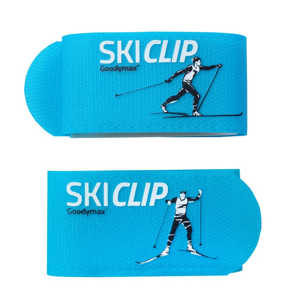 Goodymax Ski Skiclip Skibänder Skiklett Skifix Skistraps Halteriemen Ski, Wählbar für Alpinski oder Langlaufski