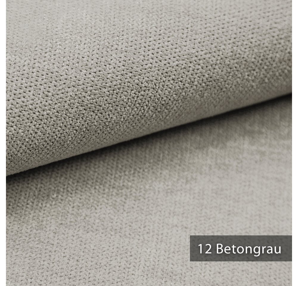 Thumbnail - novely® Stoff RICKERT - Robuster Velours Polsterstoff mit feiner Textur, Kuschelweich, Robust, Abriebfest, Meterware, 1l...