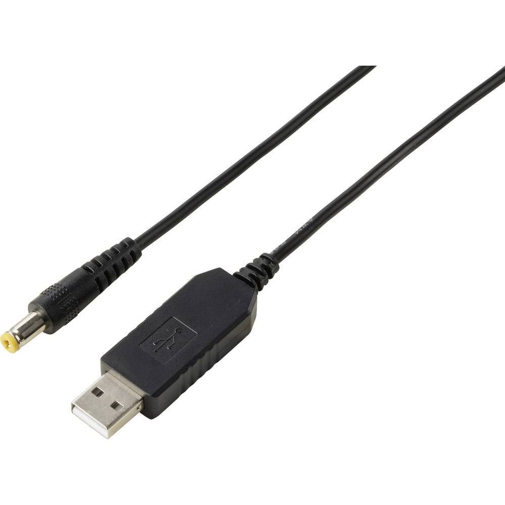 VOLTCRAFT USB Spannungswandler Hohlstecker 5.5 x 2.1 mm Black DC/DC Wandler, mit USB-Ladegerät (DC/DC Wandler, mit DC-Adapter)
