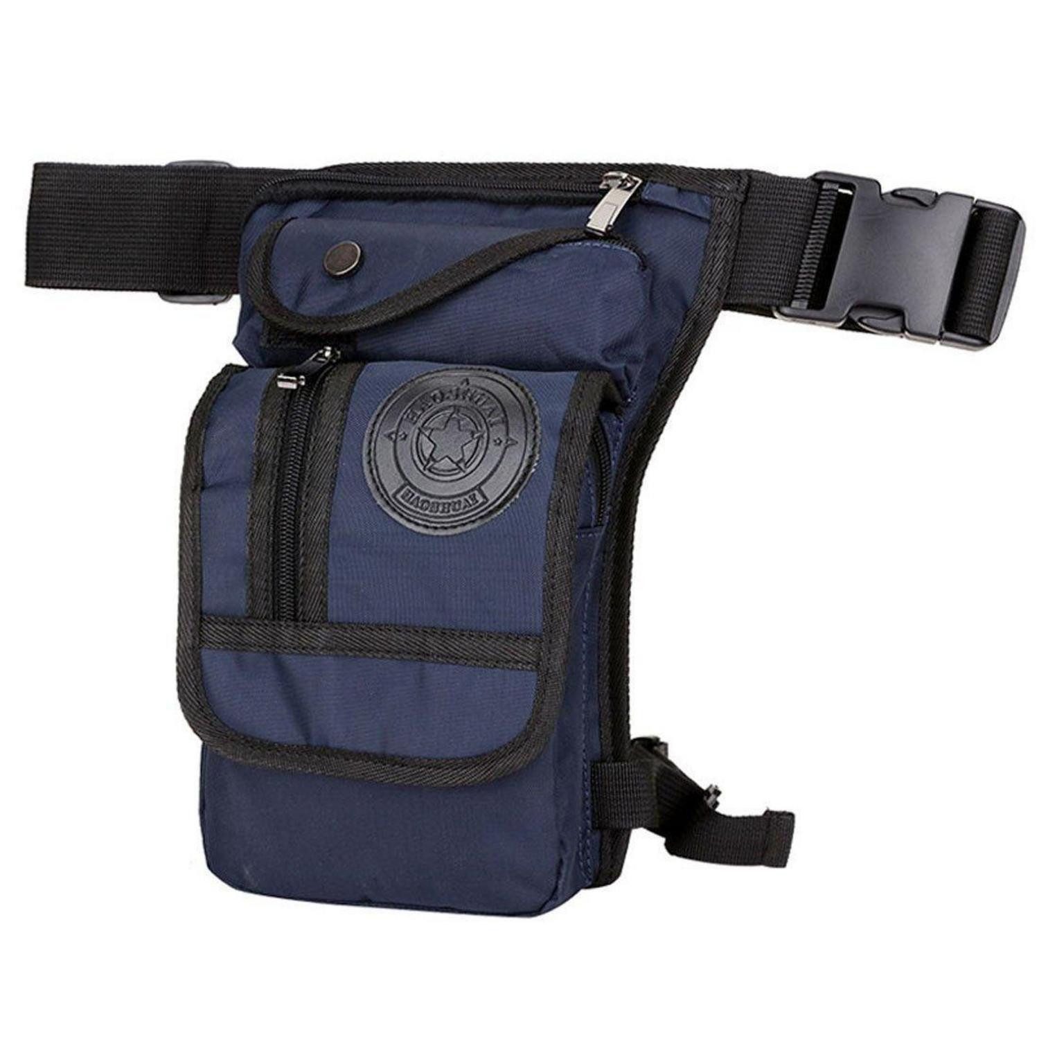 Beintasche Beintasche Motorrad Hüfttasche Bauchtasche Canvas #13marine(nylon)
