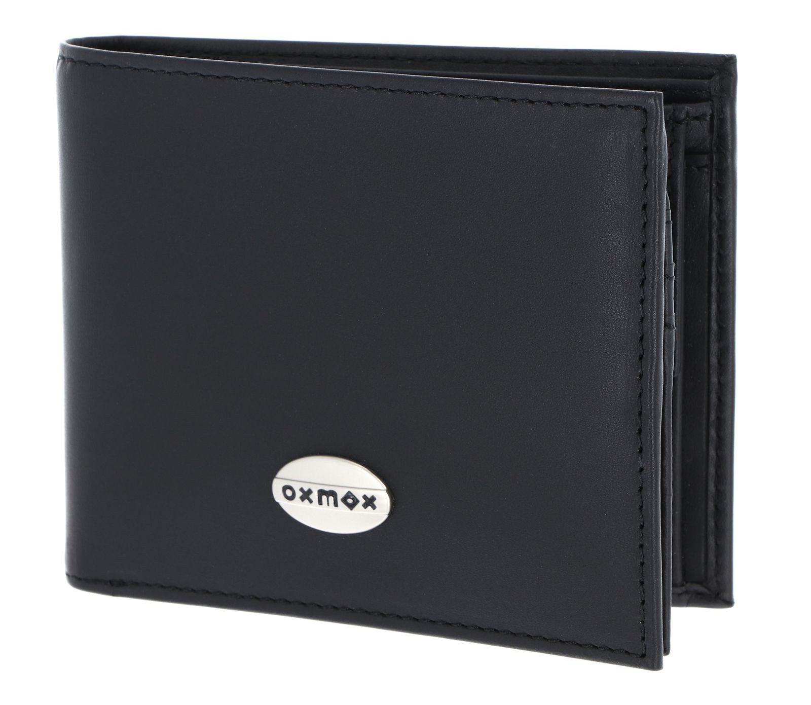 OXMOX Geldbörse Querscheinbörse, aus echtem Rindsleder
