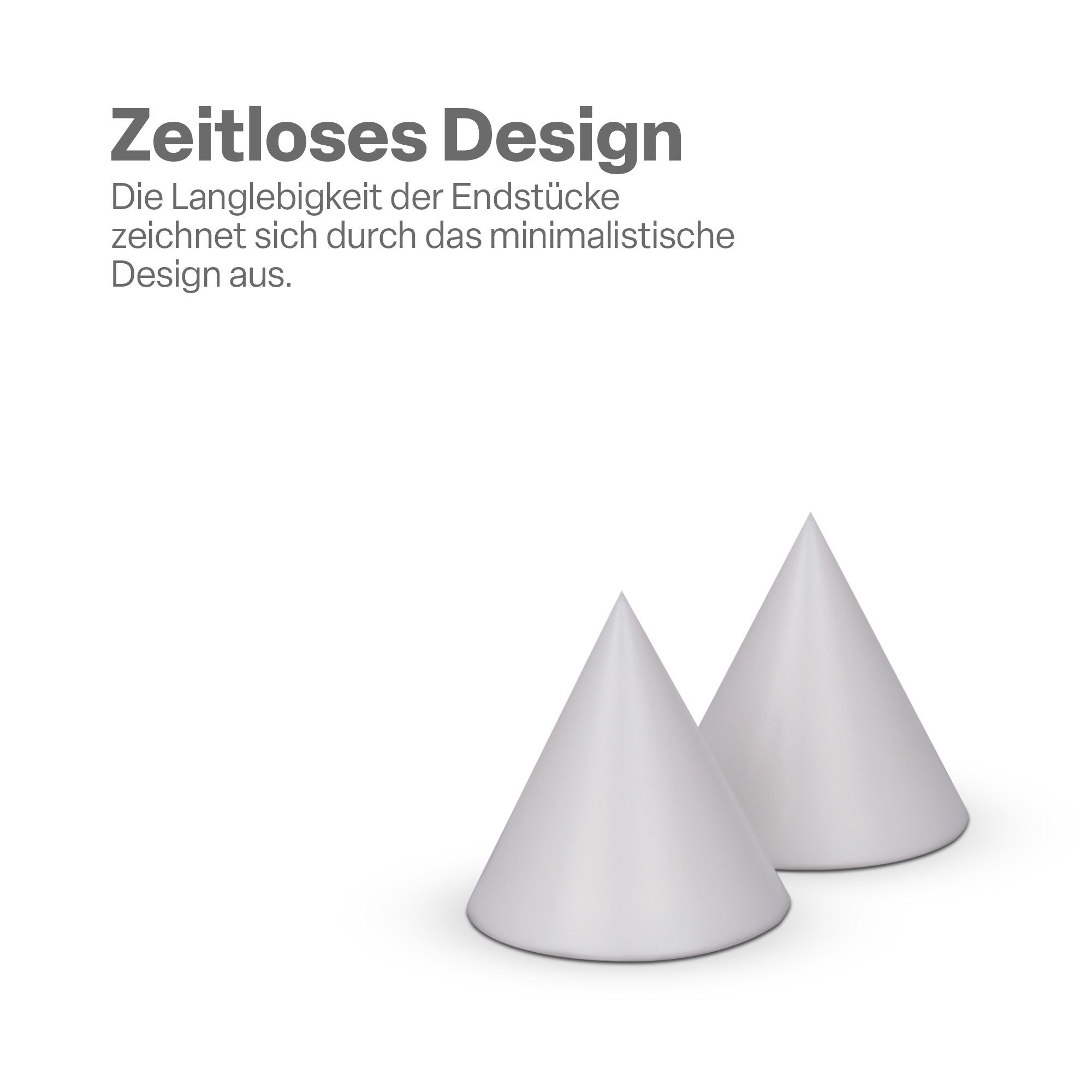 Bestlivings Gardinenstangen-Endstück aus robustem und hochwertigem Kunststoff, Gardinenstangen, (Set, 2-St), für Innenstange Ø 13 mm und für Außenstange Ø 16 mm