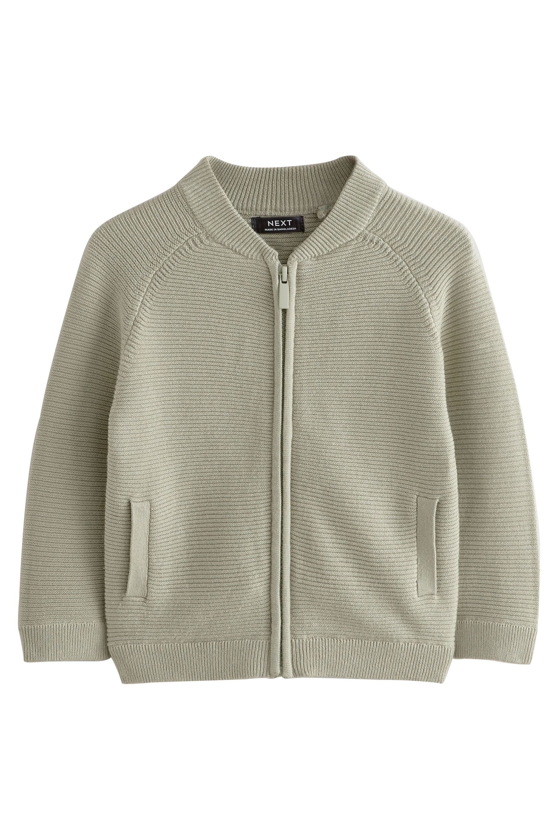 Next Strickjacke Bomberjacke mit durchgehendem Reißverschluss günstig online kaufen