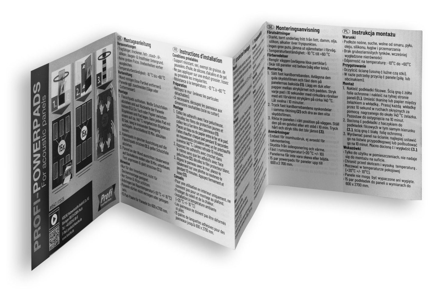 Kosche Klebepad Kosche Profi-Powerpads schwarz für Akustikpaneele günstig online kaufen