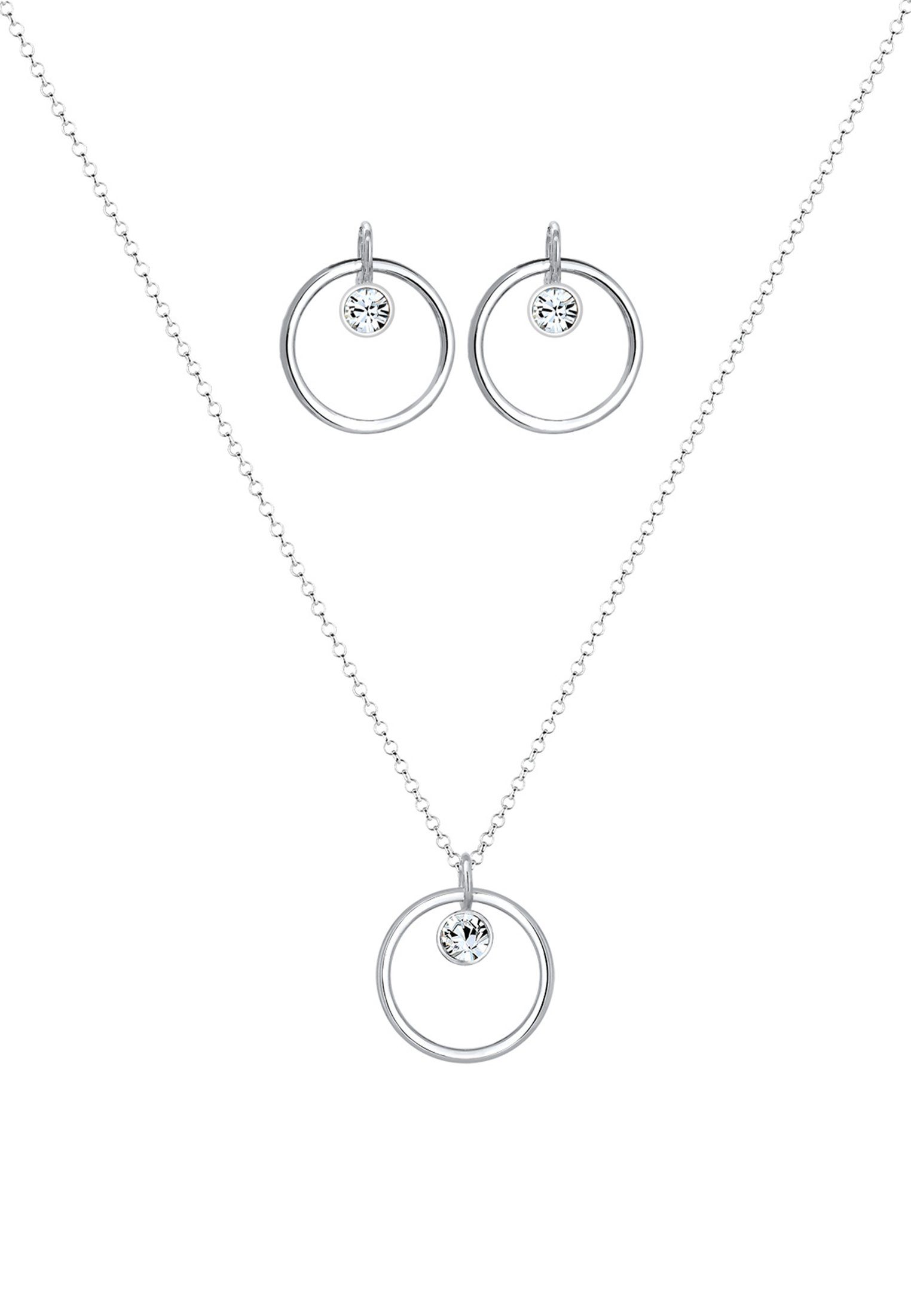 Elli Schmuckset Kreis Geo 925 Silber, günstig online kaufen