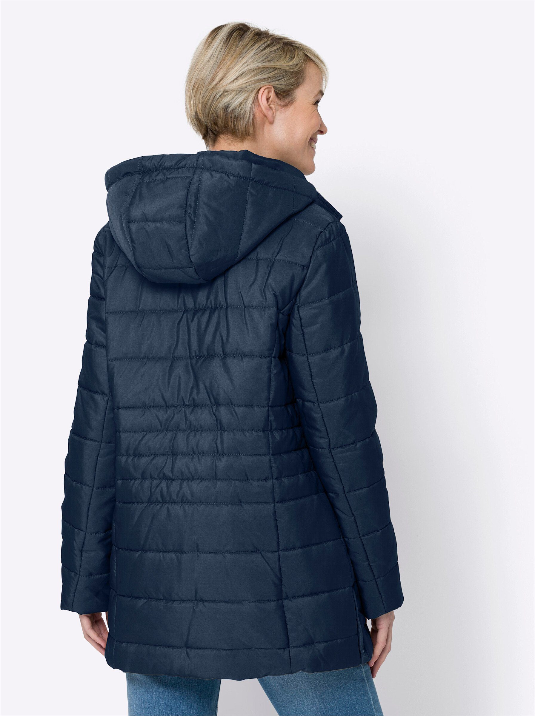 Allwetterjacke an! Sieh marine