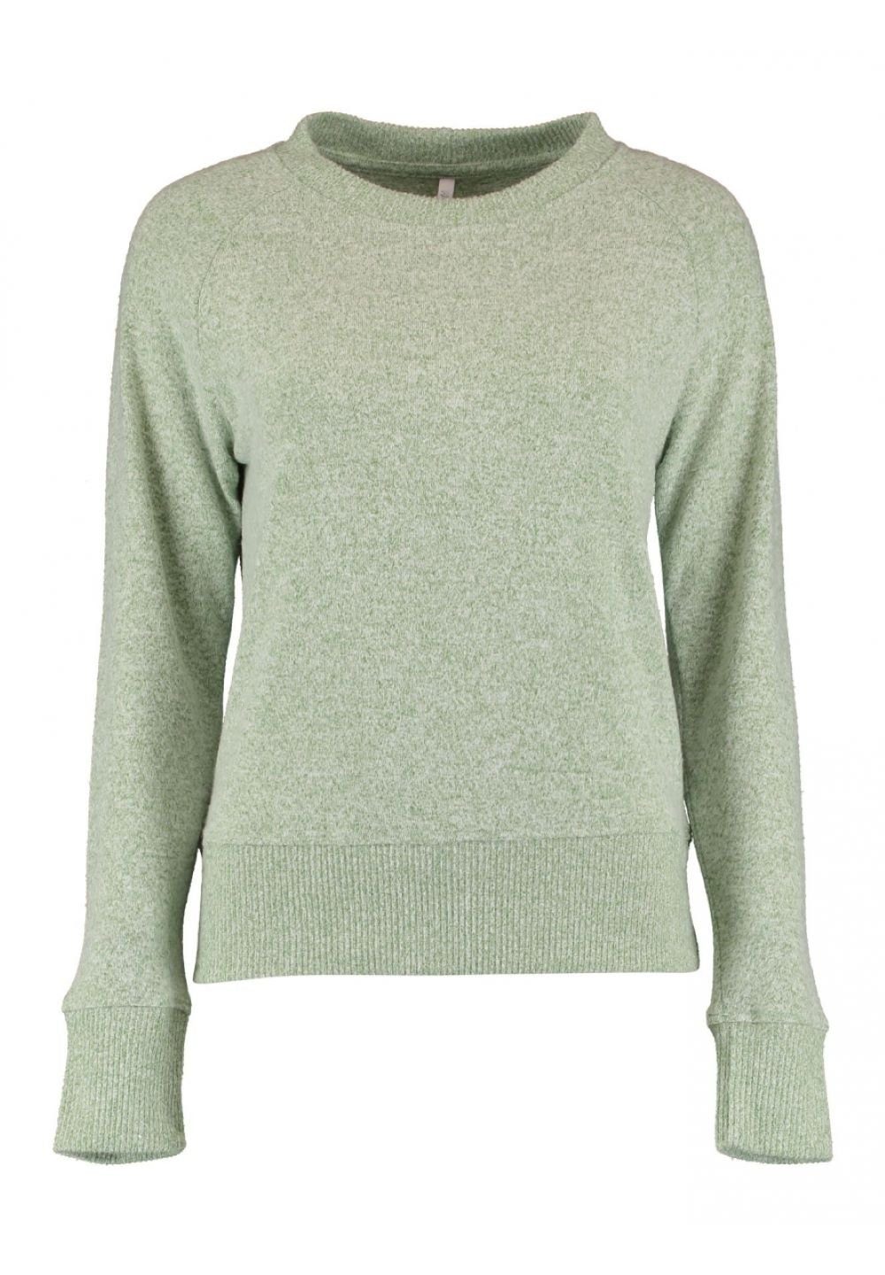 Langarmshirt LS P TP Mo44ni - fair green marl