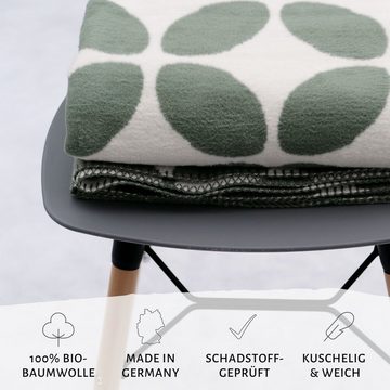Wohndecke kuschelige Bio-Baumwolldecke Made in Germany, RIEMA Germany, Premium Decke nachhaltig und fair hergestellt - OEKO-TEX zertifiziert