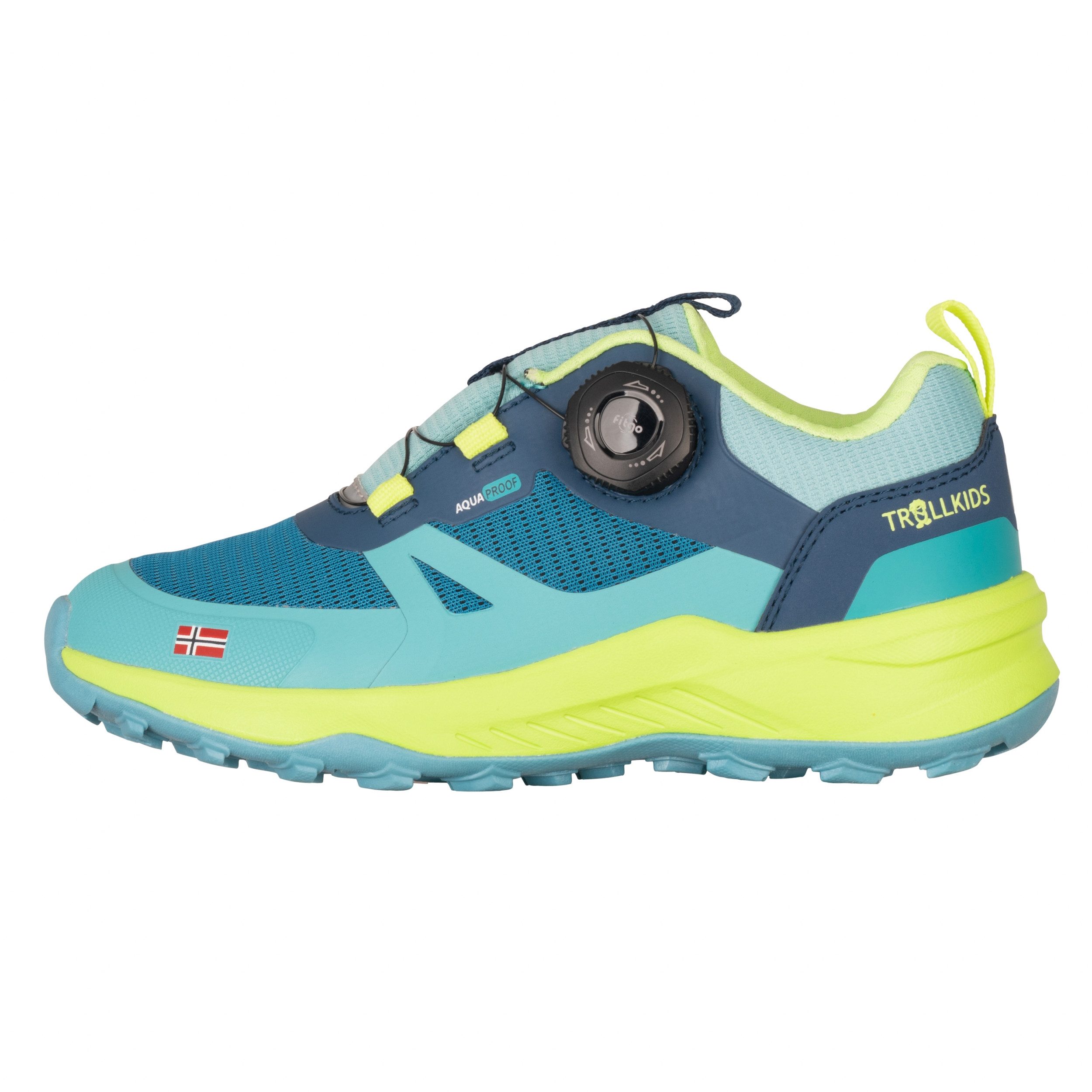 TROLLKIDS Kids Trollfjord Hiker Low XT blau Trekkingschuh