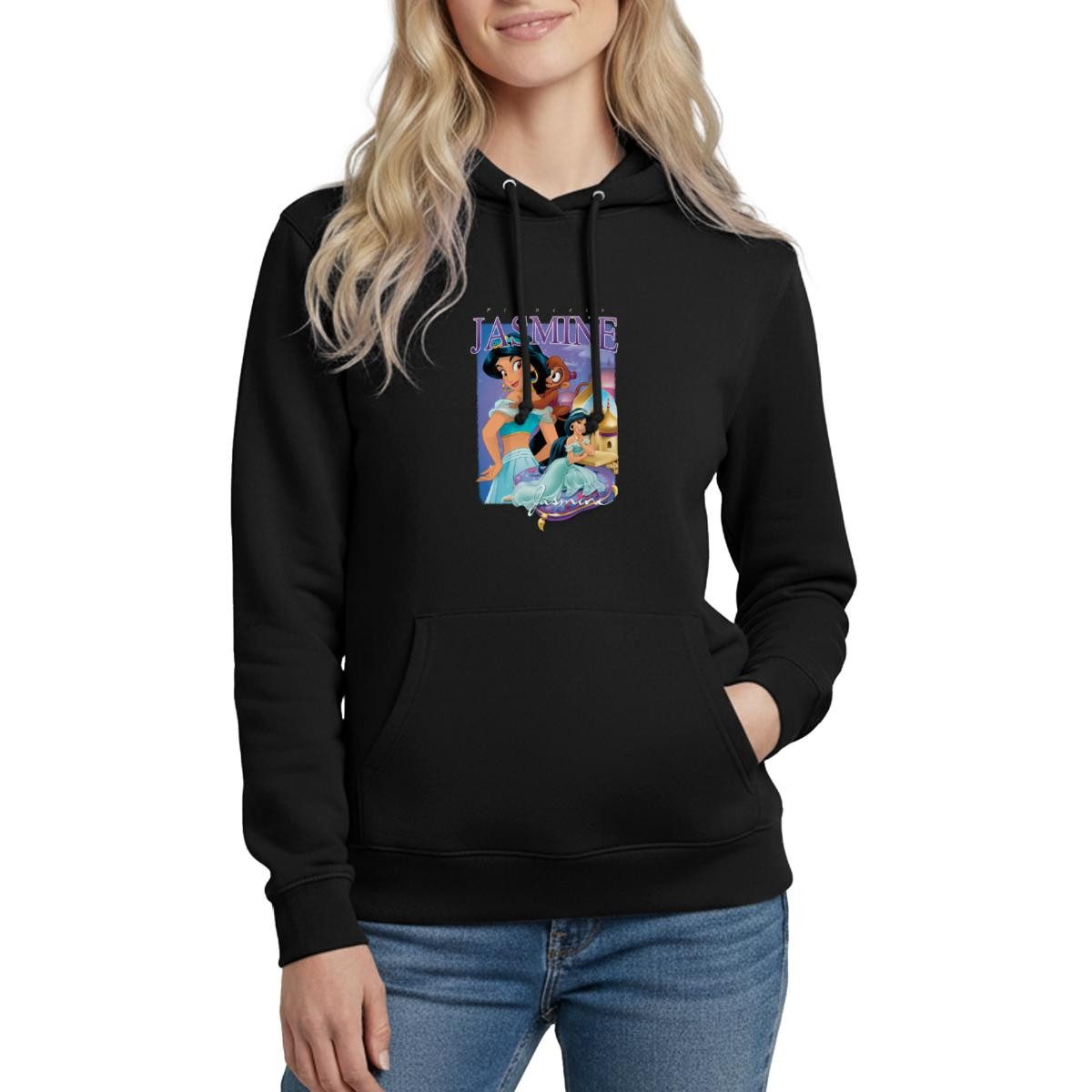 Spreadshirt Hoodie Prinzessin Jasmin Mit Äffchen Abu Damen Hoodie (1-tlg)
