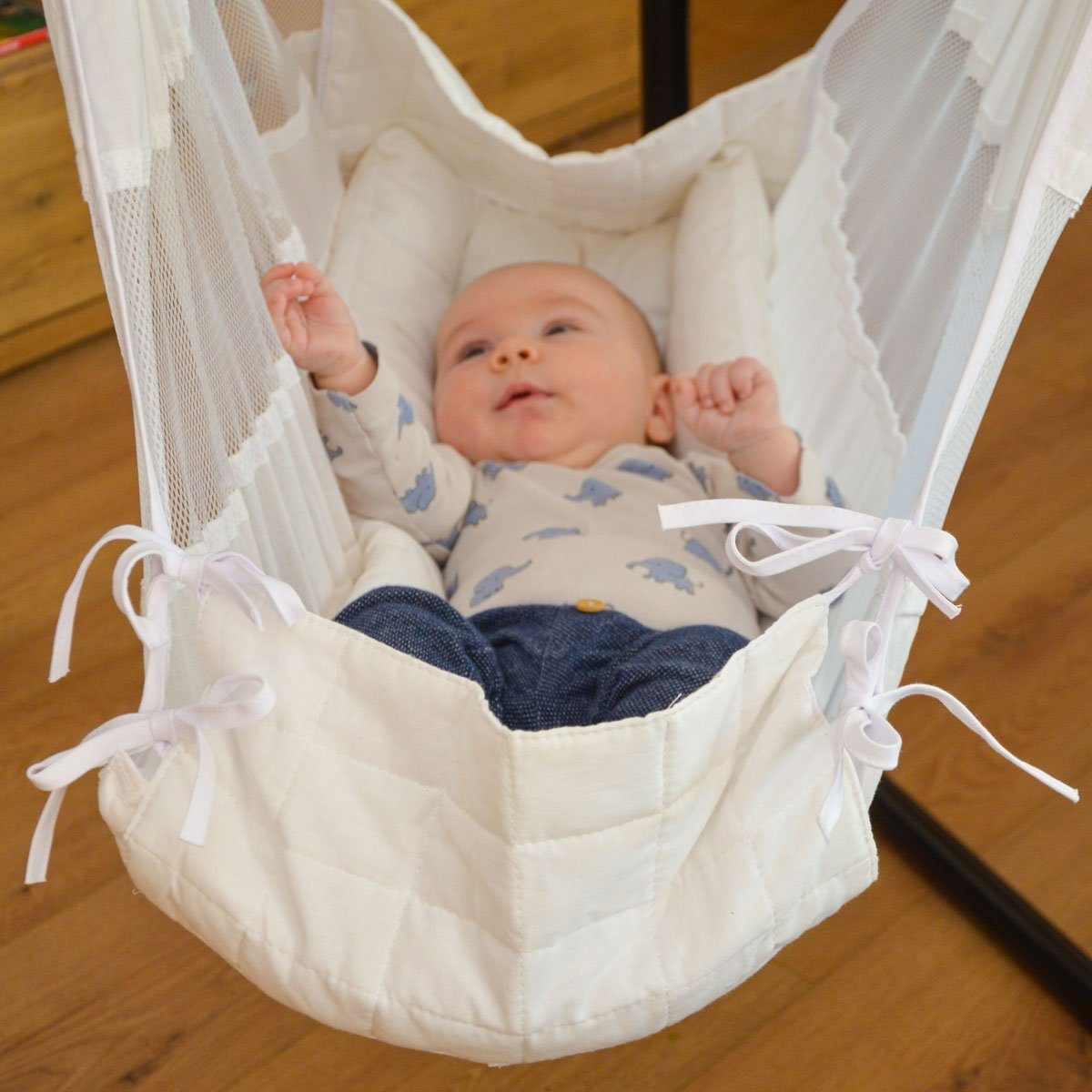 AMANKA Baby Bouncer Baby Spring Cradle with Stand 160cm Hanging Swing