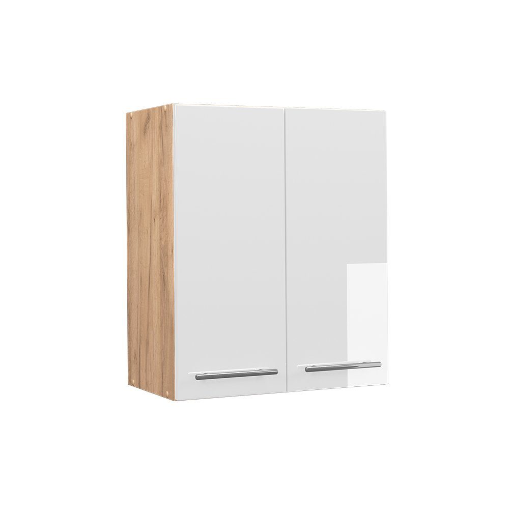 Vicco Hängeschrank Fame-Line, Weiß Hochglanz/Goldkraft Eiche, günstig online kaufen