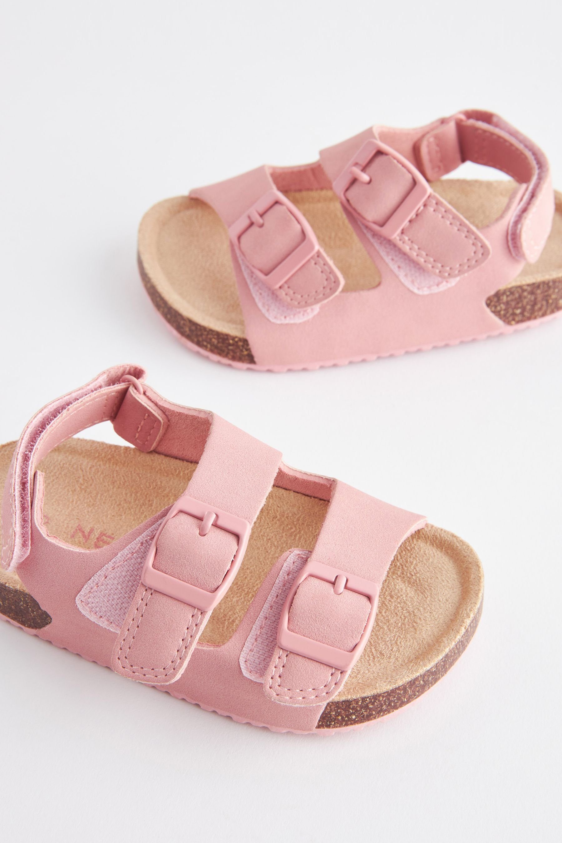 (1-tlg) Sandale mit Pink Korkbett-Sandalen Next Doppelschnalle