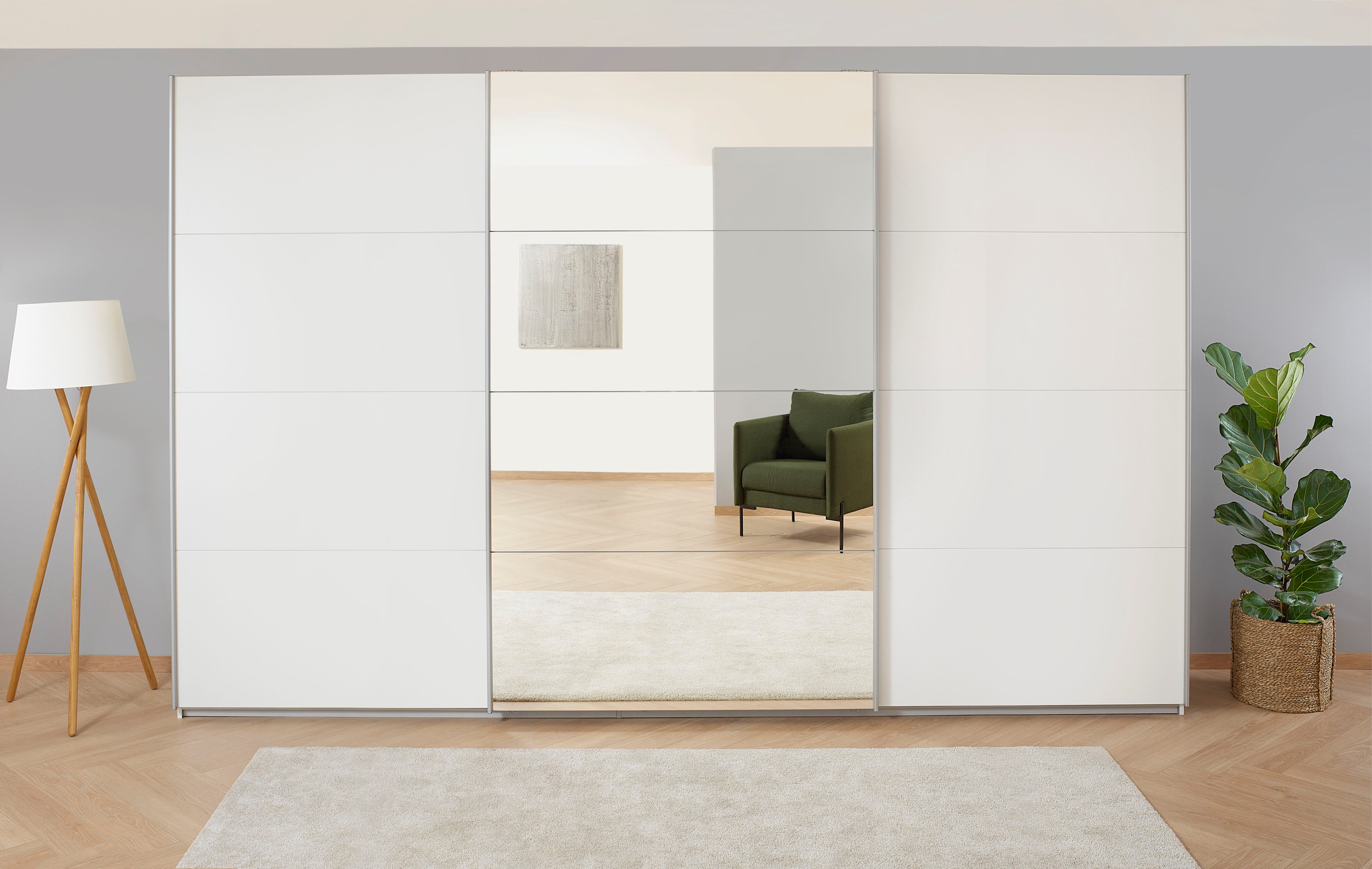 OTTO home Kleiderschrank Mehrzweckschrank Aktenschrank Möbel Mietswohnung Schlafzimmer KOLUNA (3 Ausstattungen BASIC/CLASSIC/PREMIUM (inkl. SOFT-CLOSE-FUNKTION) Breiten 203/271/315/360 cm Höhen 210/229 mit Spiegel MADE IN GERMANY