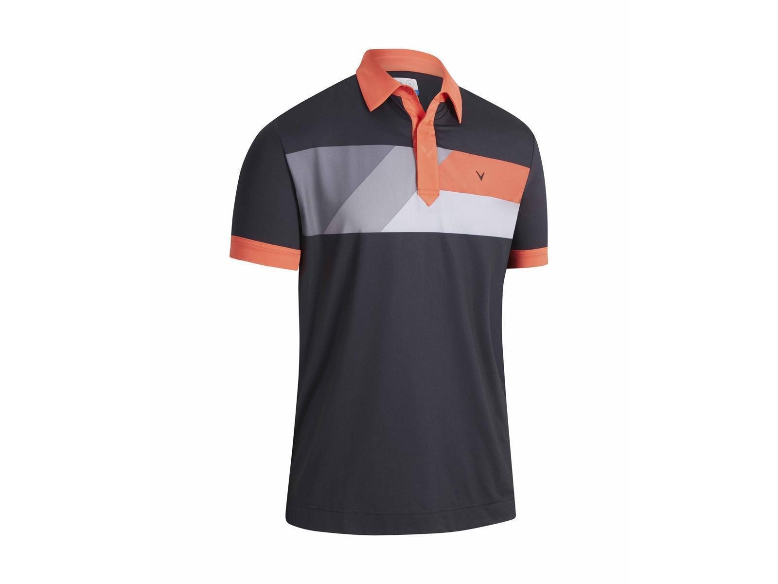 Callaway Poloshirt Callaway Golf X Chest Print Polo Poloshirt Herren (1-tlg) Selbsttragender Kragen & Kurze Ärmell