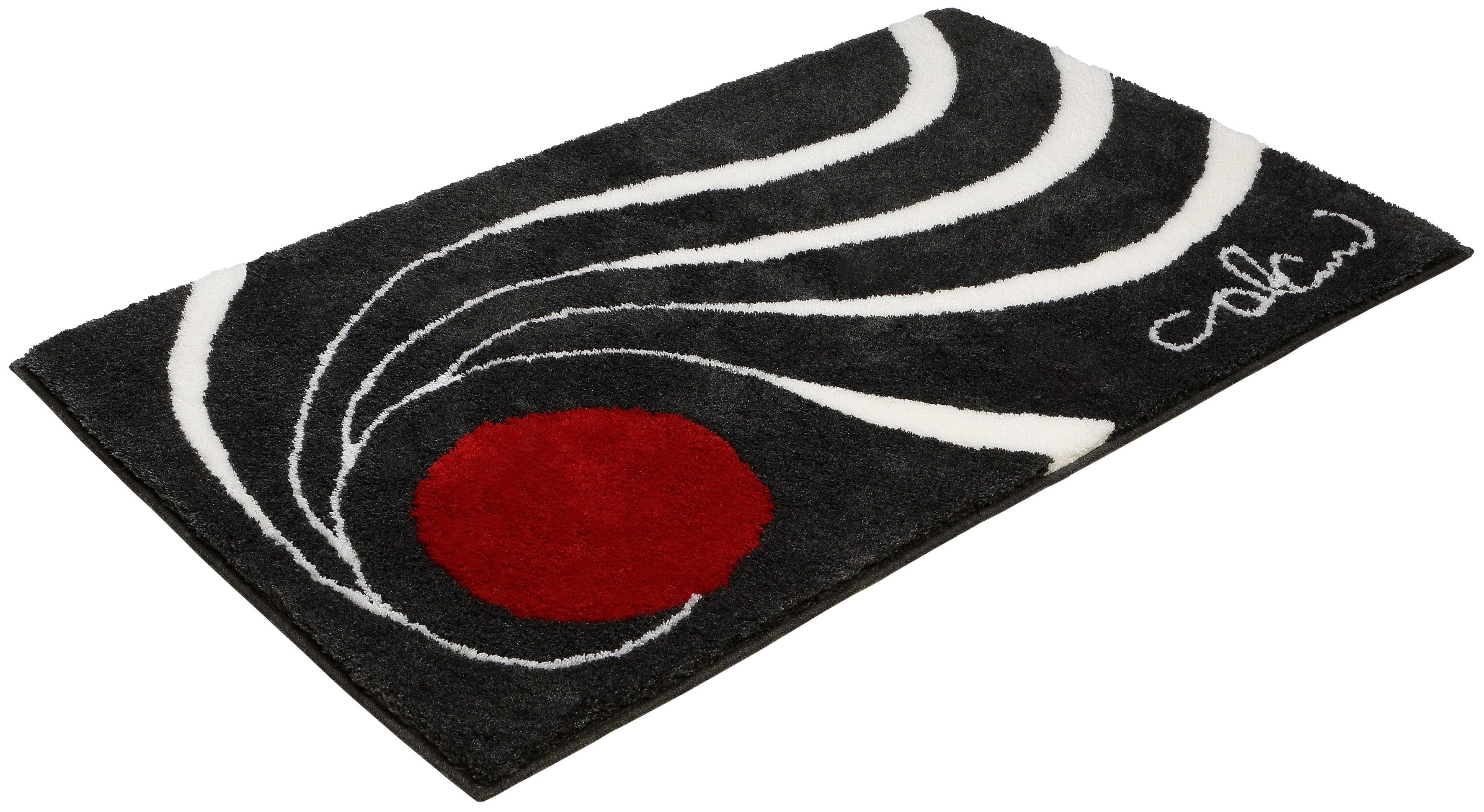 Colani Badematte Colani 18, Höhe 24 mm, rutschhemmend beschichtet, fußbodenheizungsgeeignet, Kunstfaser, quadratisch