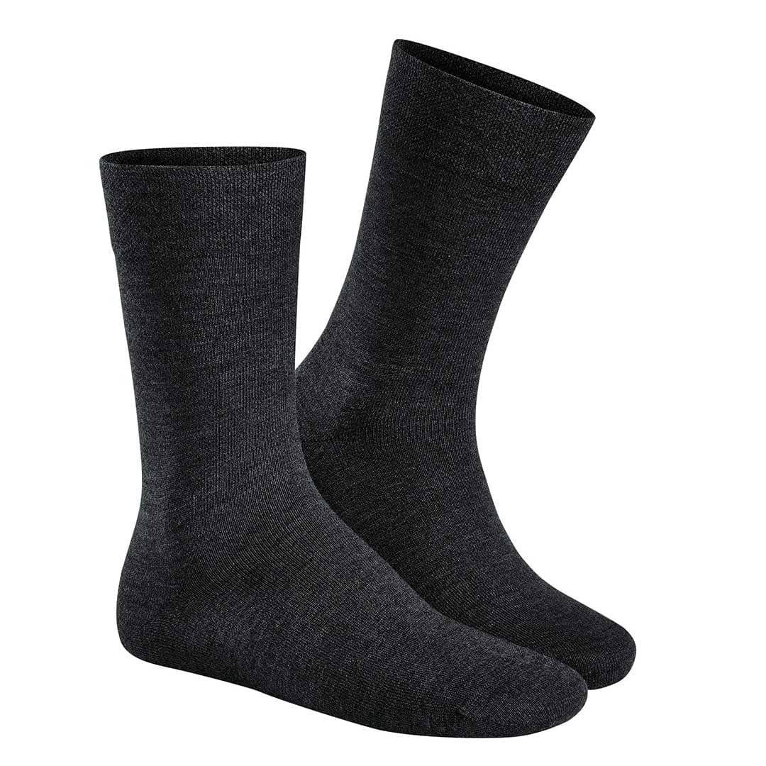 Hudson Basicsocken RELAX WOOLMIX CLIMA (1-Paar) Herren Socken aus einem Mix aus Baum- und Schurwolle Schwarzbraun 0778