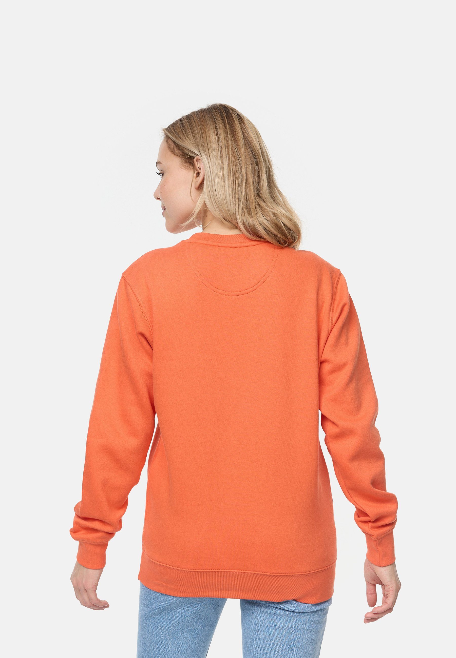 smiler. Sweatshirt dude. mit Label-Applikationen orange