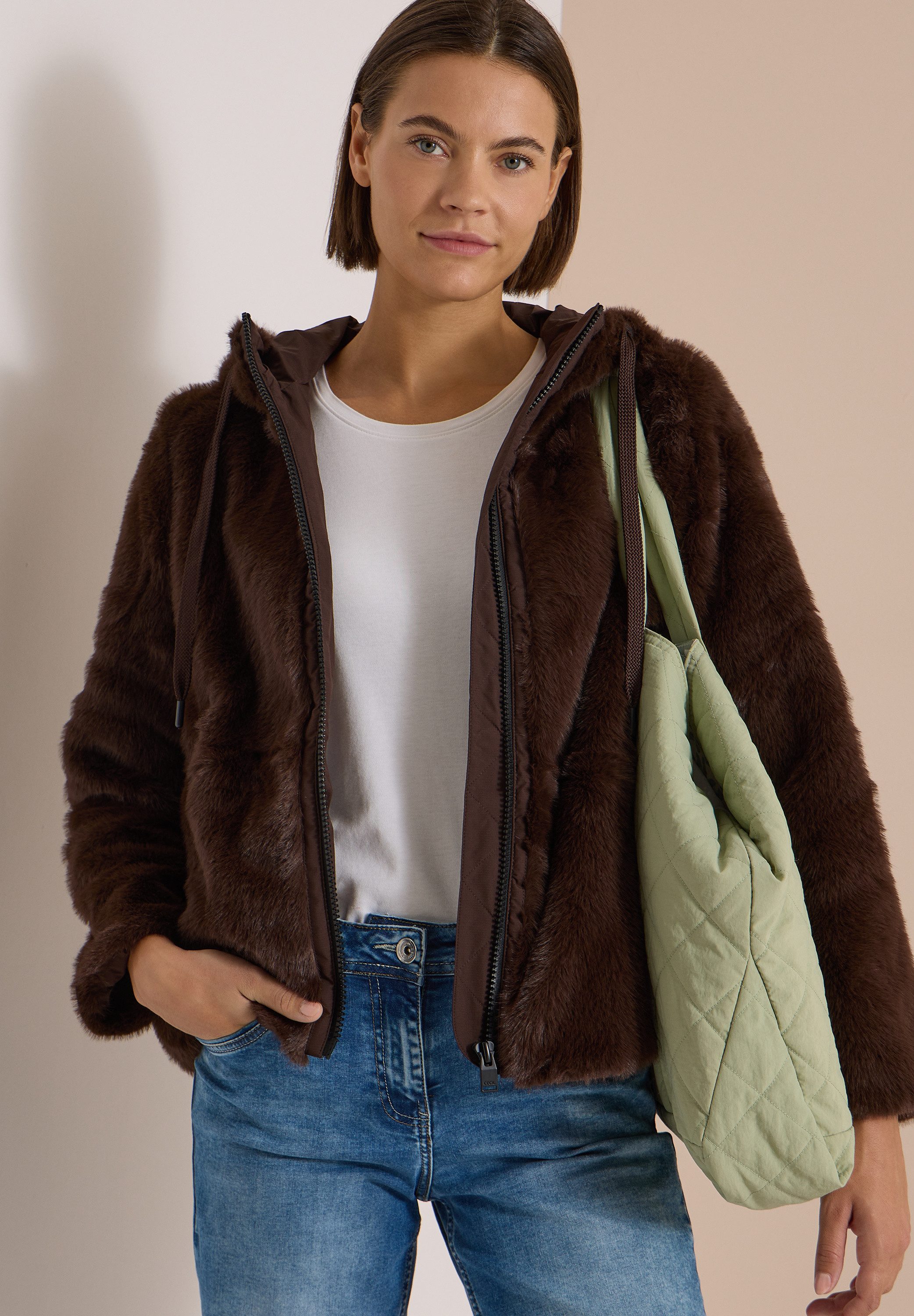 CECIL Softshelljacke mit Kapuze