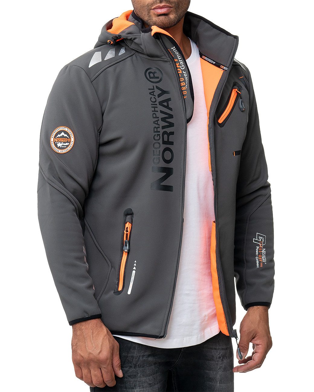 Softshelljacke Herren Regular Fit Windbreaker baroyaute men