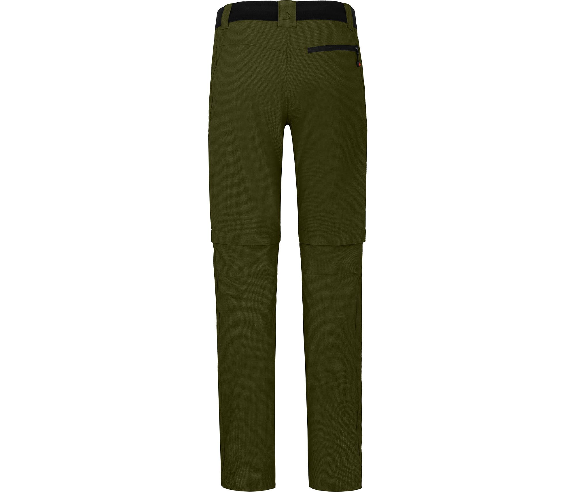 Bergson Outdoorhose PORI Zipp-Off Damen Wanderhose, robust, elastisch, Kurzgrößen, dunkel grün