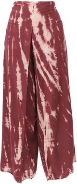 Guru-Shop Relaxhose Palazzohose, weite offene Boho Sommerhose,.. alternative Bekleidung