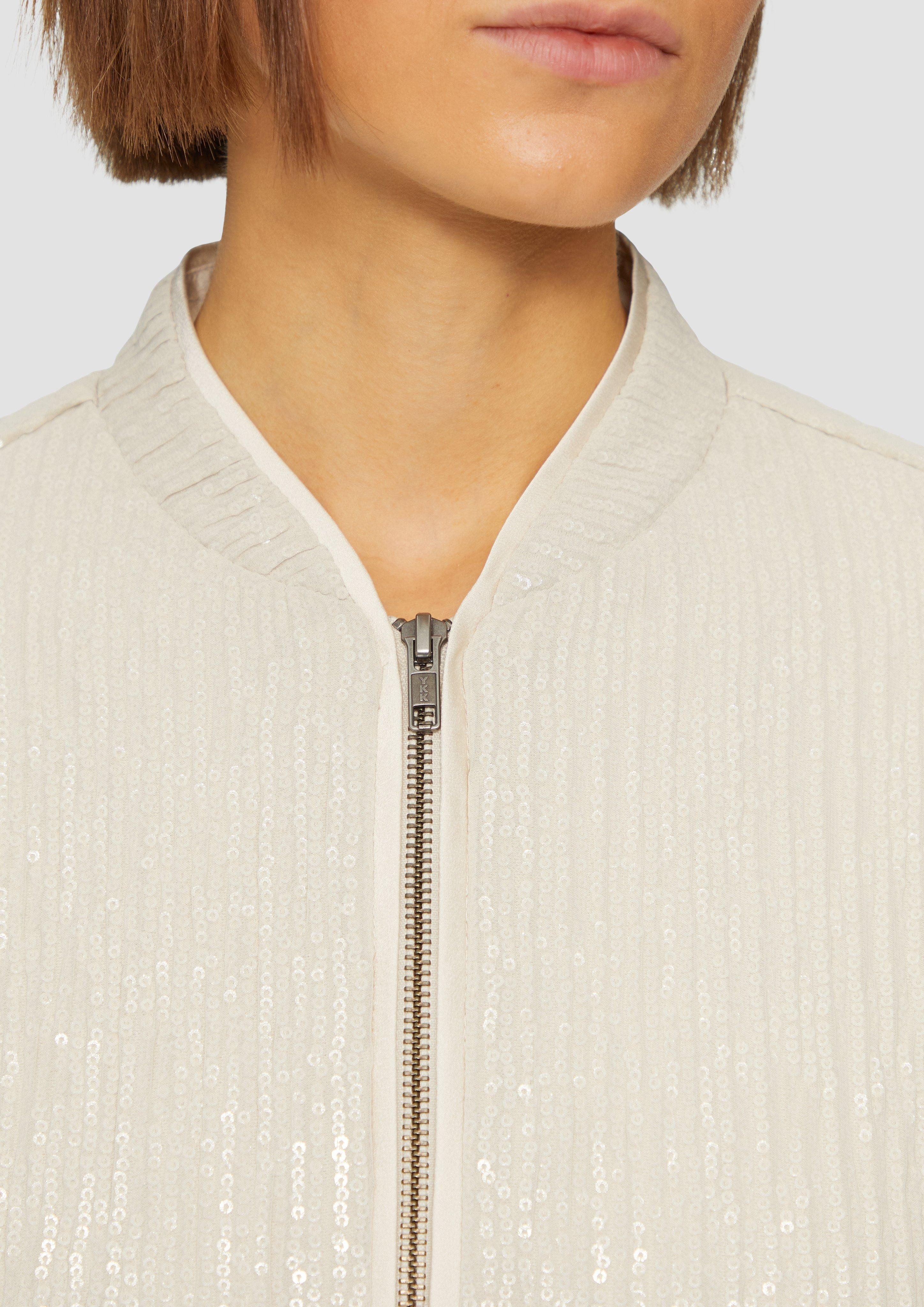 s.Oliver Jackenblazer Blouson mit Pailletten Pailletten günstig online kaufen