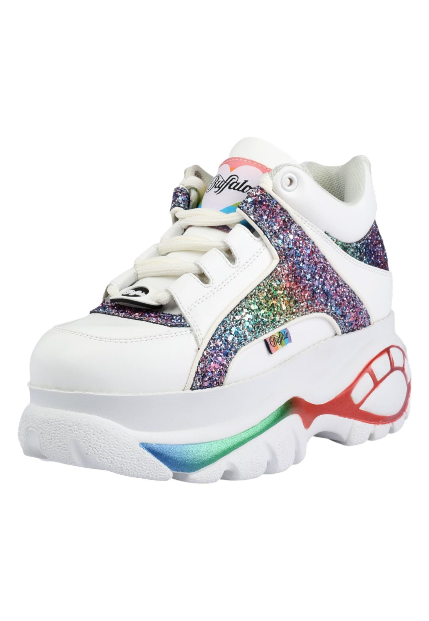 Buffalo 1636656 1339-14 White Rainbow Sneaker