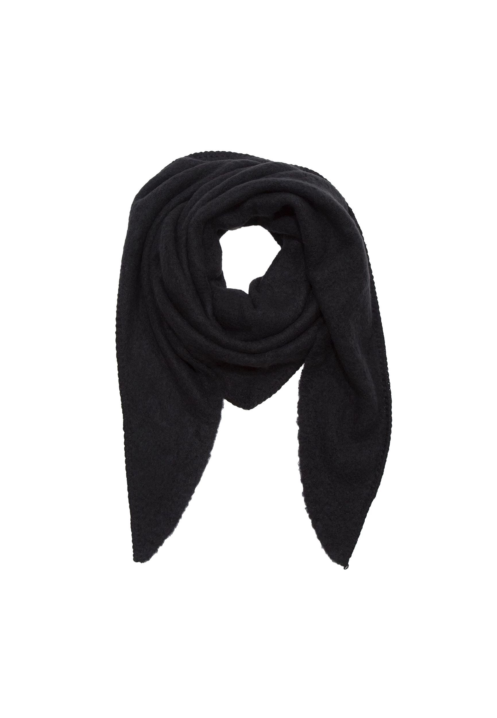 Faera Modeschal Bouclé Dreieckstuch cozy Material für Damen, Normal Fit Einfarbig wärmend Casual-Style ideal für Urlaub
