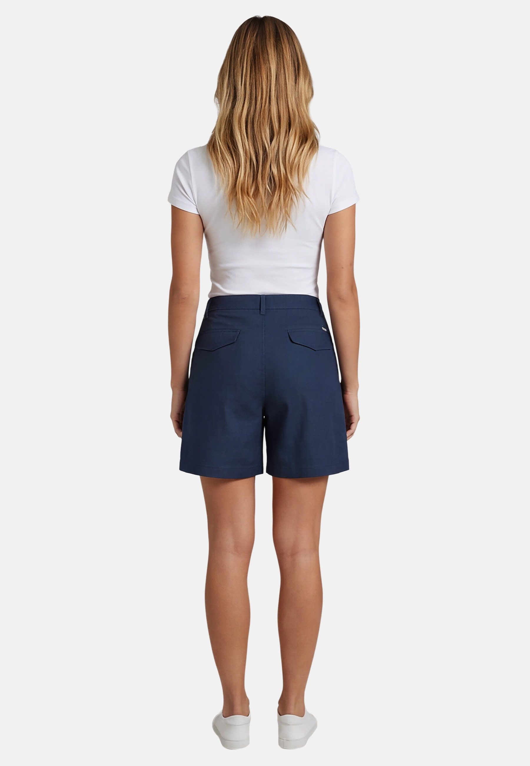U.S. Polo Assn. Shorts USOolivia Damen Leinenshorts – Shorts luftig mit Taschen und Leinenmix Leichte Sommer Shorts aus Leinenmix mit bequemer Passform