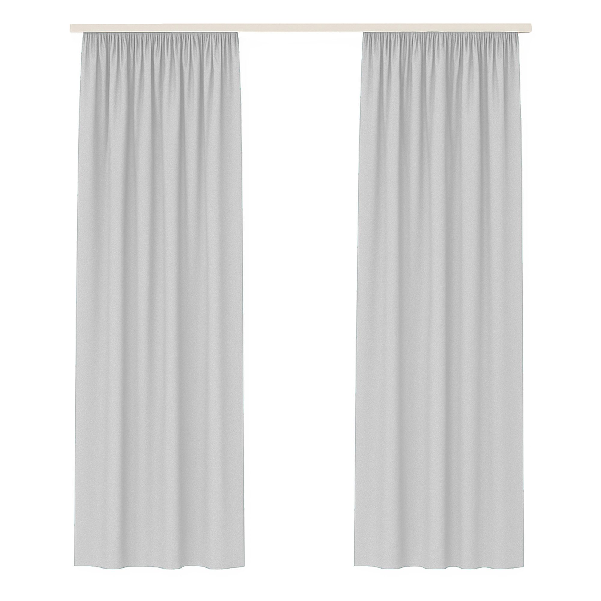 Bestlivings Gardine "Ellen" mit Universalband (2 St), Kräuselband, blickdicht, in moderner Satin-Optik, einfarbig, modern, waschbar bei 30°C