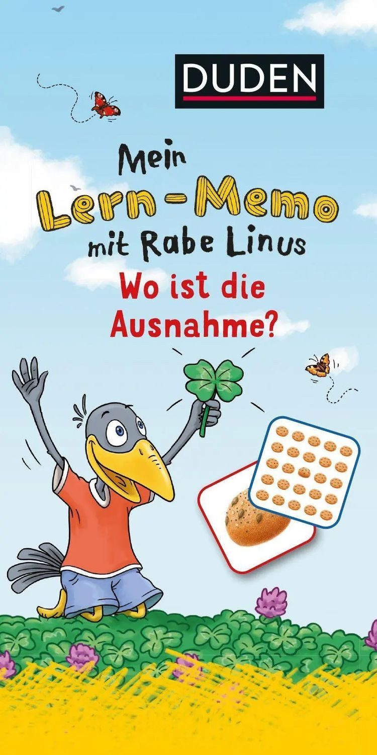 Duden Spiel Mein Lern-Memo mit Rabe Linus - Wo ist die Ausnahme?