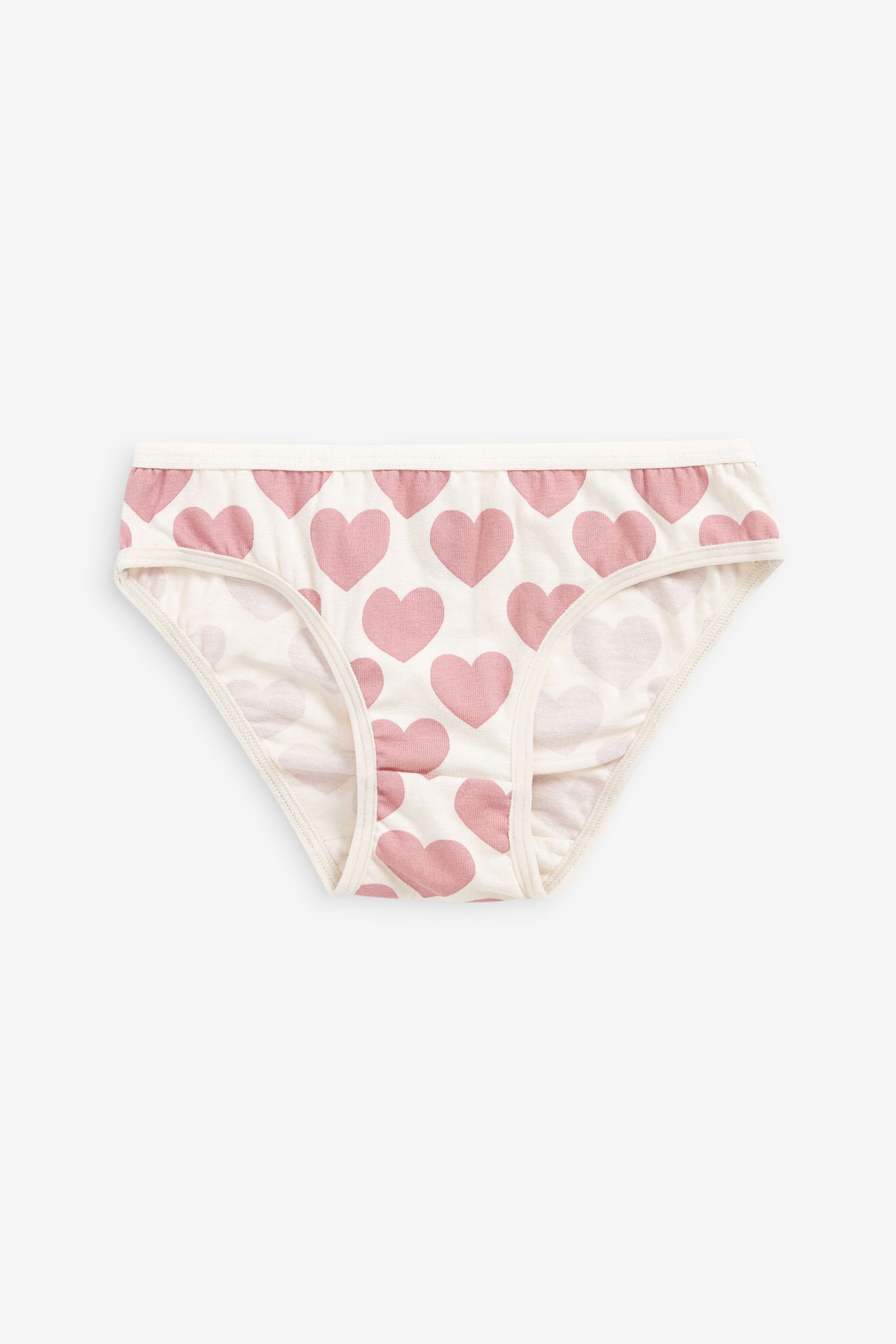 5er-Pack Sternen, Next Heart mit und (5-St) Bikinislip Punkten Pink/Black/White Bikini-Slips