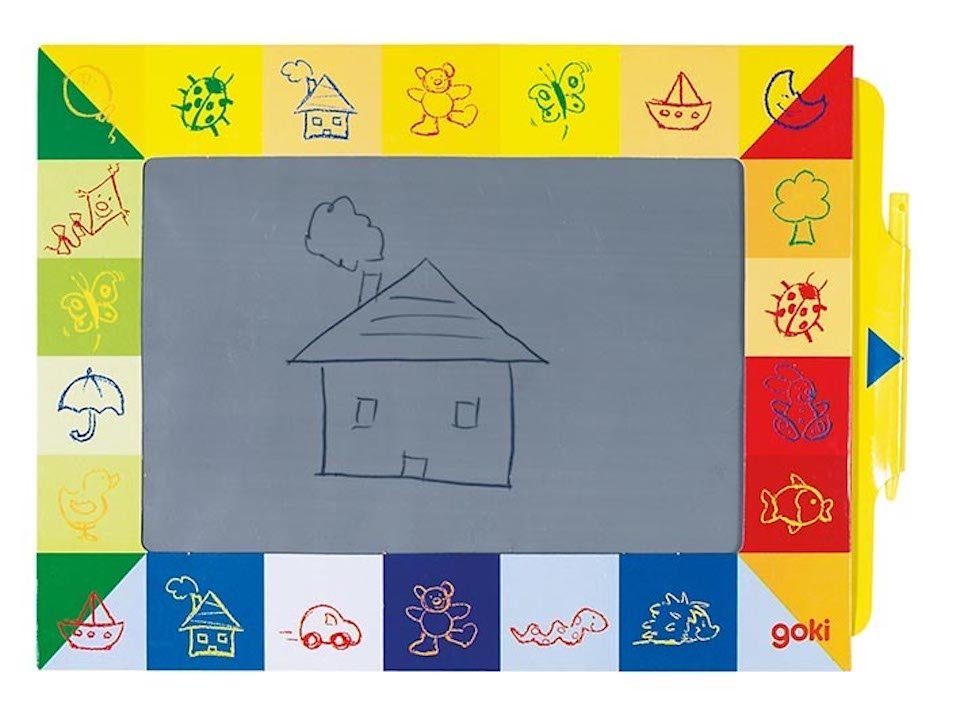 goki Zaubertafel Zaubertafel Schreibtafel 27x19 cm ab 2 Jahre Pappe mit Stift, (Set, 1-tlg., 1), Karton