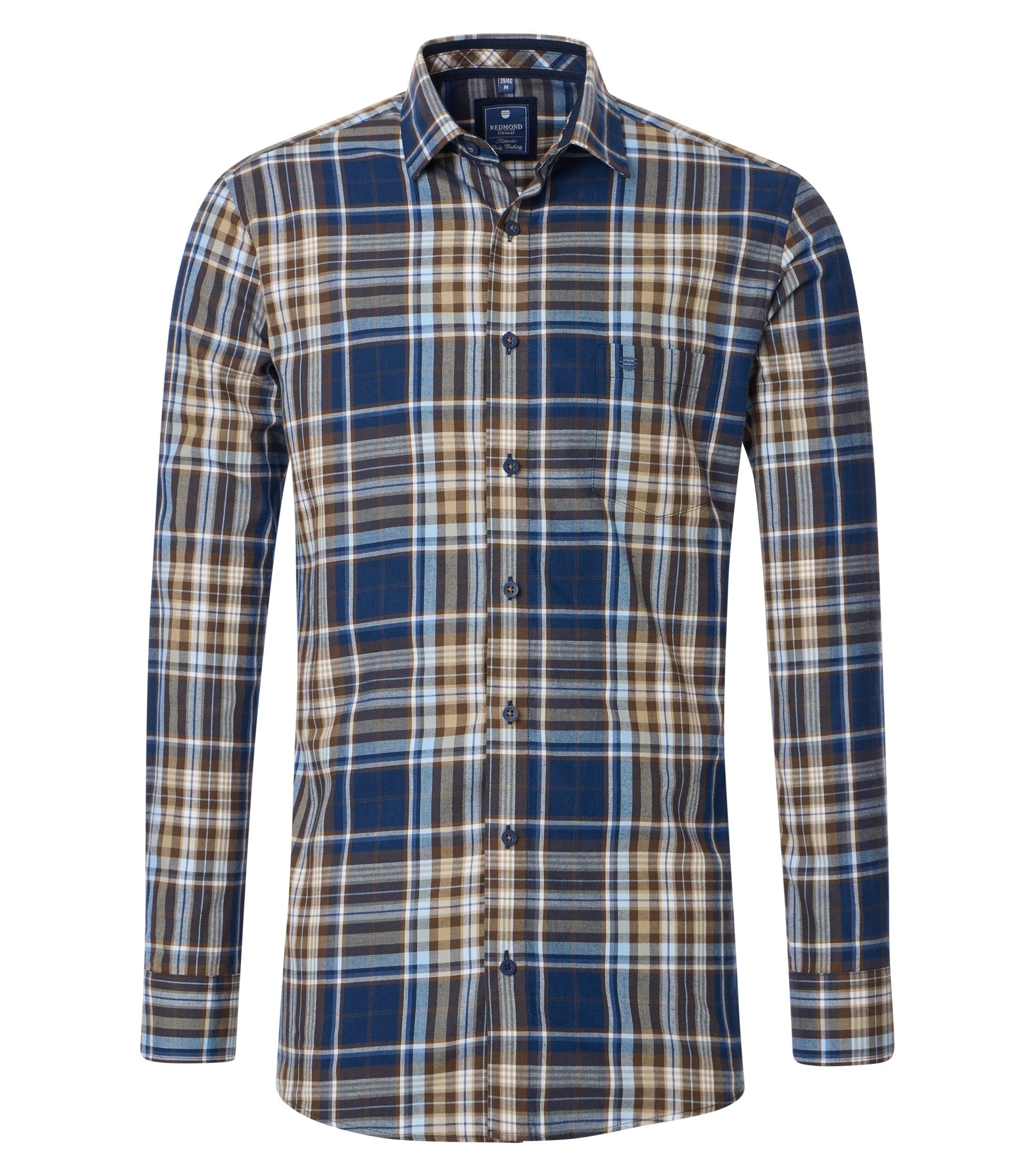 Langarmhemd kariert Comfort Fit