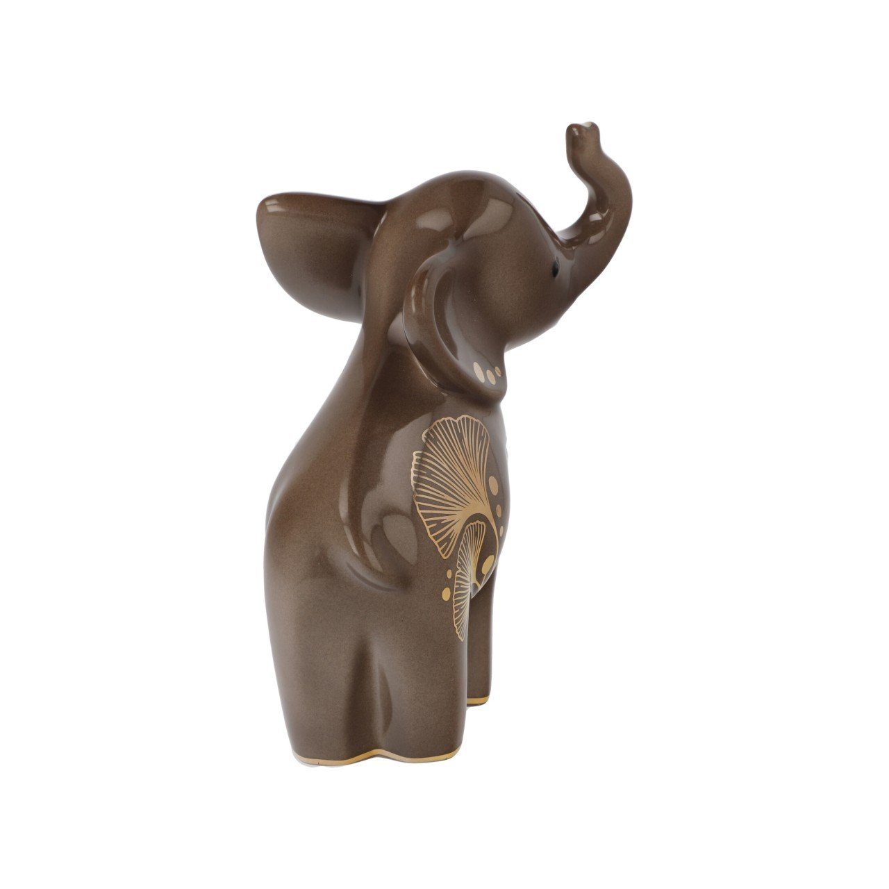Dekofigur Goebel Braun Porzellan H:15.5cm Elephant, B:15cm