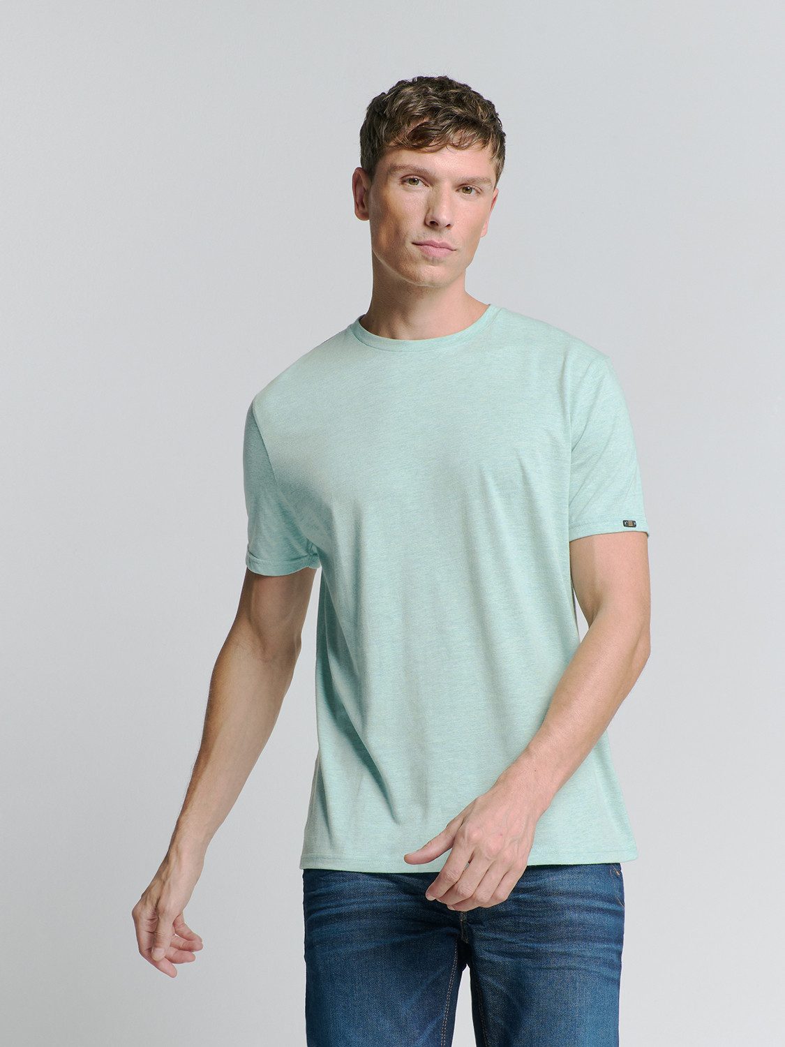 NO EXCESS T-Shirt "No Excess T-Shirt mit Rundhalsausschnitt T-Shirt Crewnec günstig online kaufen