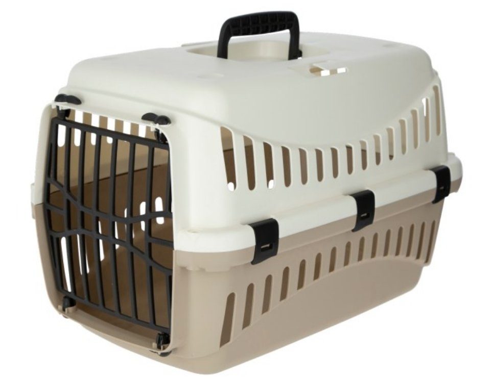 Kerbl Tiertransportbox Transportbox Expedion creme/taupe 45cm x 30cm x 30cm max 10 kg 81346 von Kerbl