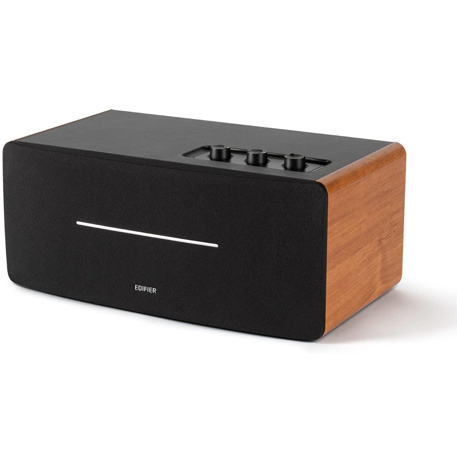 Edifier® D12 Stereo Lautsprechersystem (Bluetooth, 70 W, Drahtlose Fernbedienung) Holz