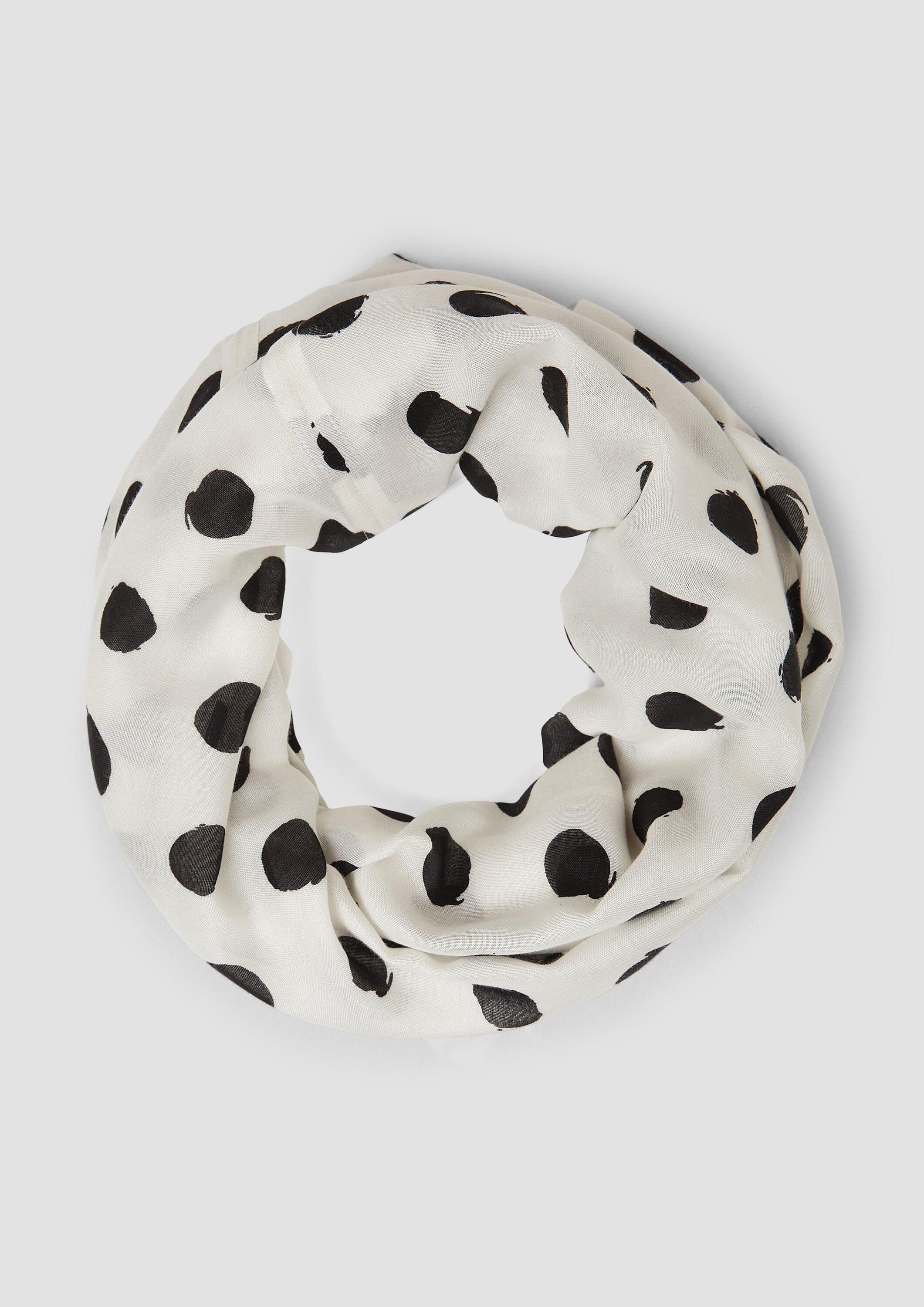 s.Oliver Loop Snood, Loop-Schal aus Viskose mit Artwork günstig online kaufen