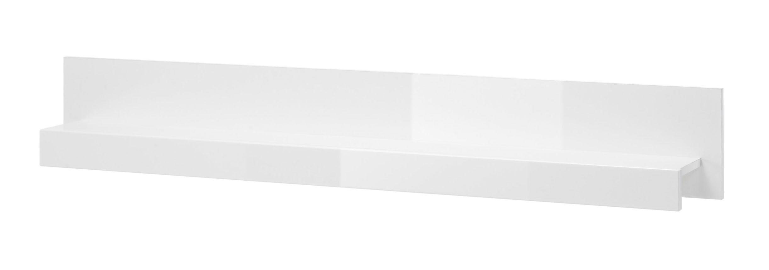 INOSIGN Wandboard Carat, modernes Wandregal, Wandhalter mit Ablagefach, 150 cm breit, vielseitig einsetzbares Hängeregal, in Weiß Hochglanz