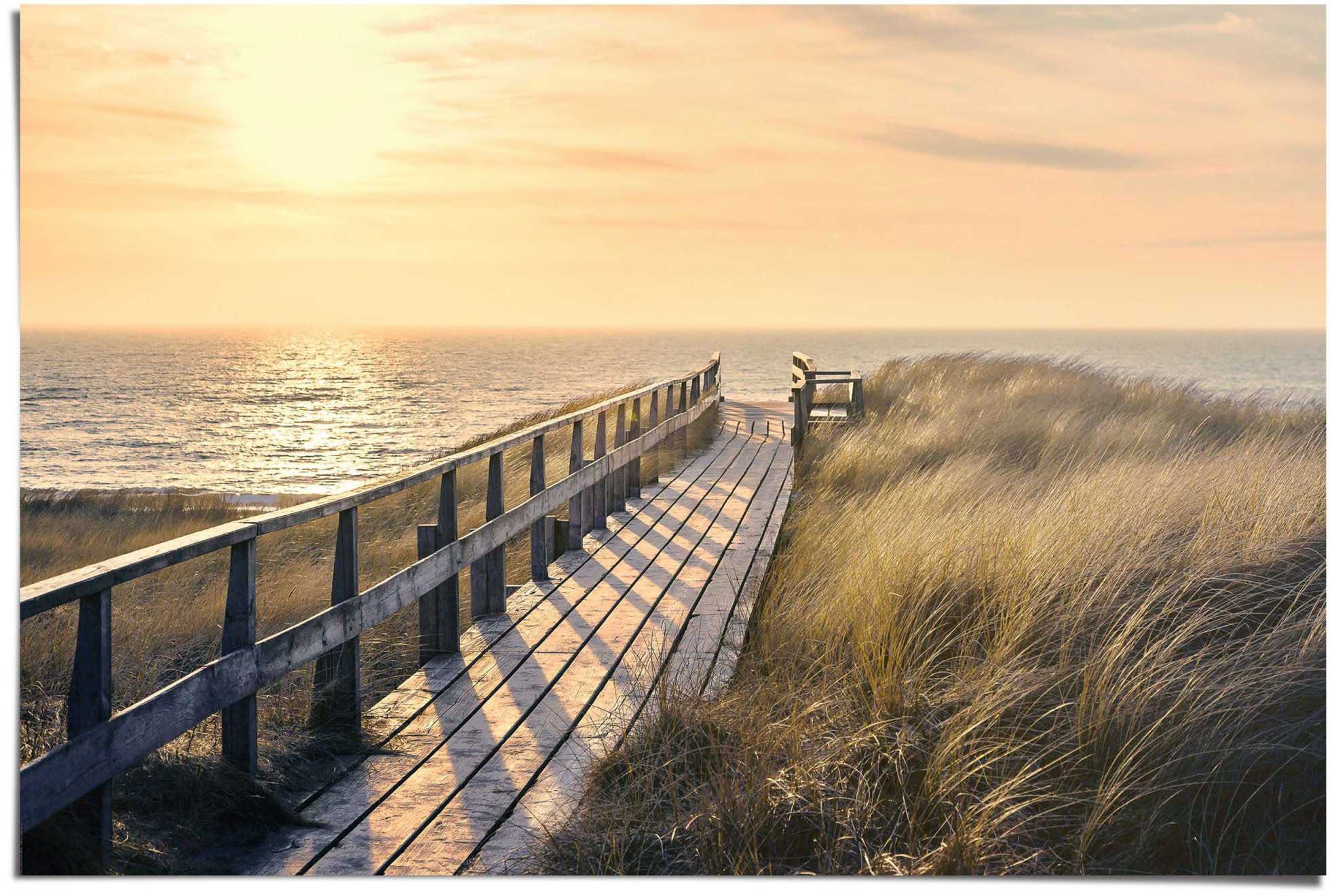 Poster Weg zum Strand