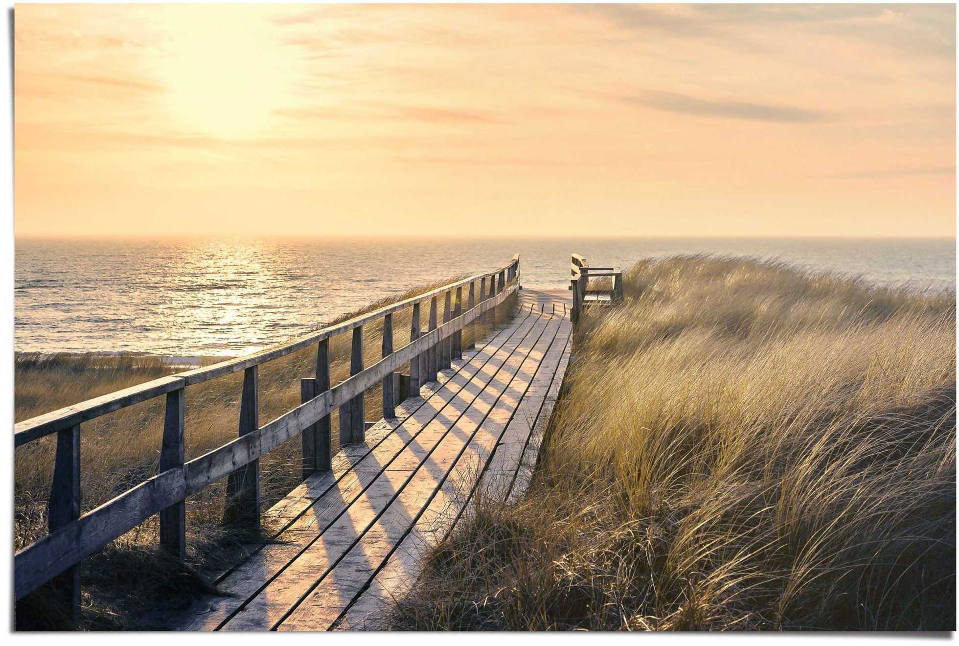 Reinders! Poster Weg zum Strand, (1 St), Qualitätsprodukt - Unsere Poster  werden ausschließlich in Europa hergestellt