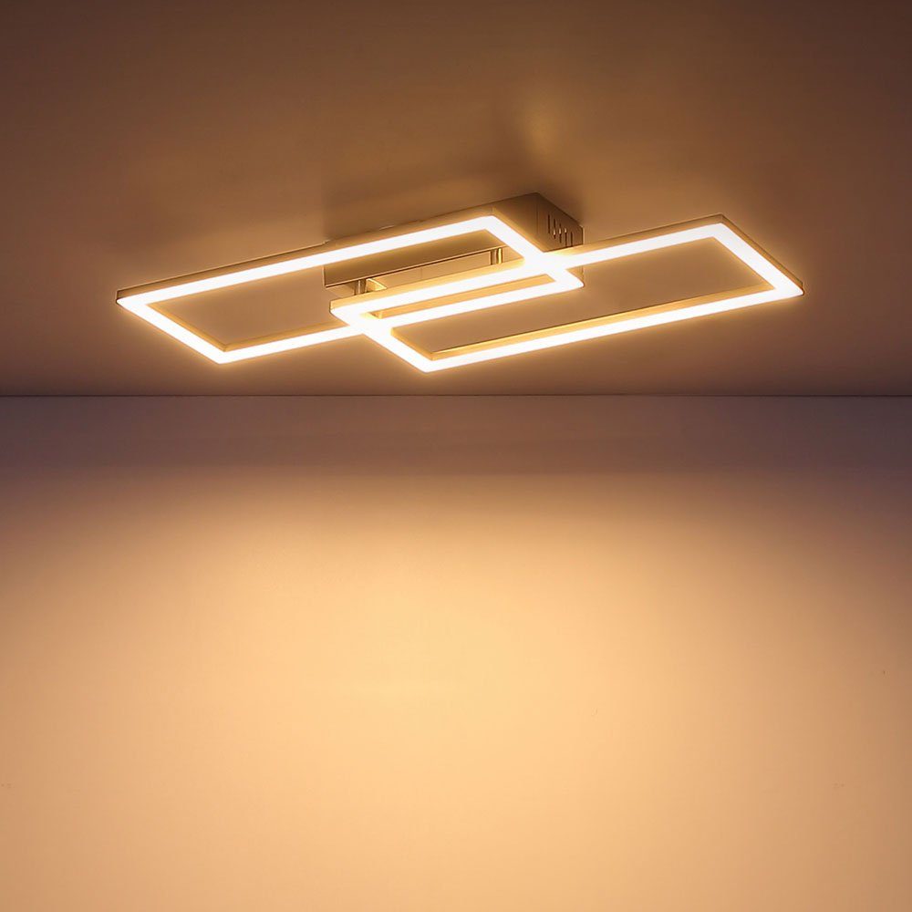 etc-shop LED Deckenleuchte, LED-Leuchtmittel LED Deckenlampe fest Warmweiß, verbaut, Deckenleuchte Wohnzimmerleuchte
