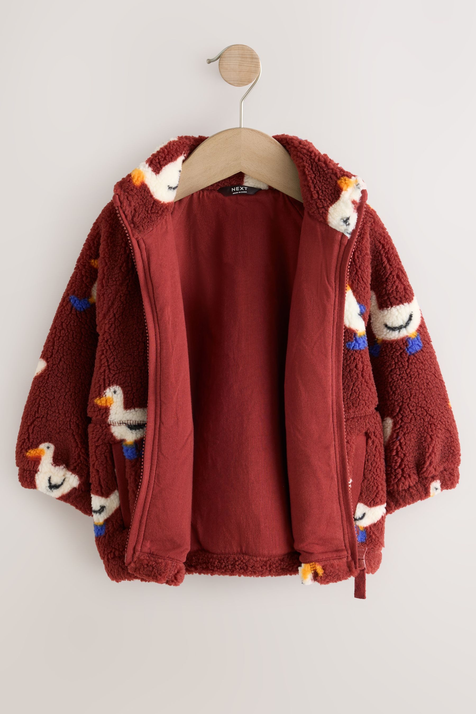 Next Fleecejacke Fleece mit durchgehendem Print (1-St) – Bild 4 von 5