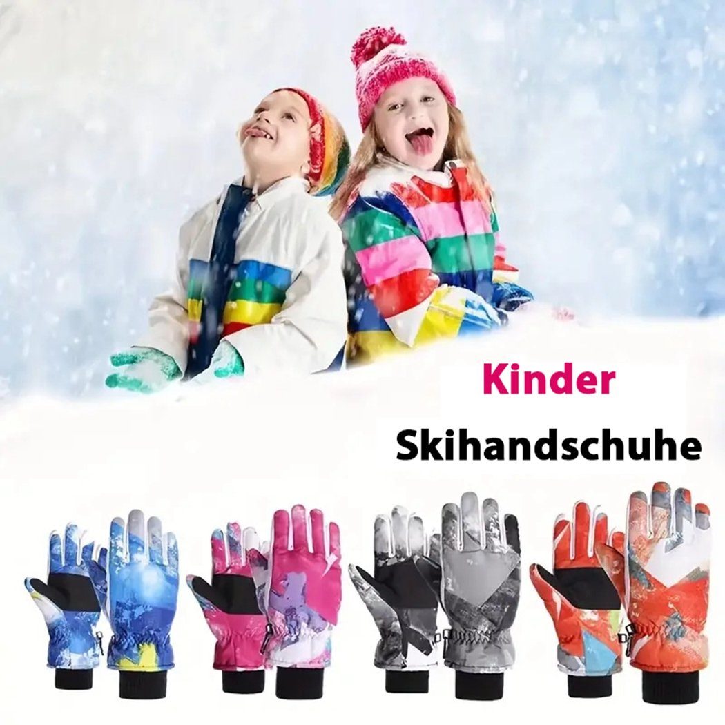Warme rutschfest Skihandschuhe TUABUR und wasserdichte verdickt und – Schwarz Kinder-Skihandschuhe