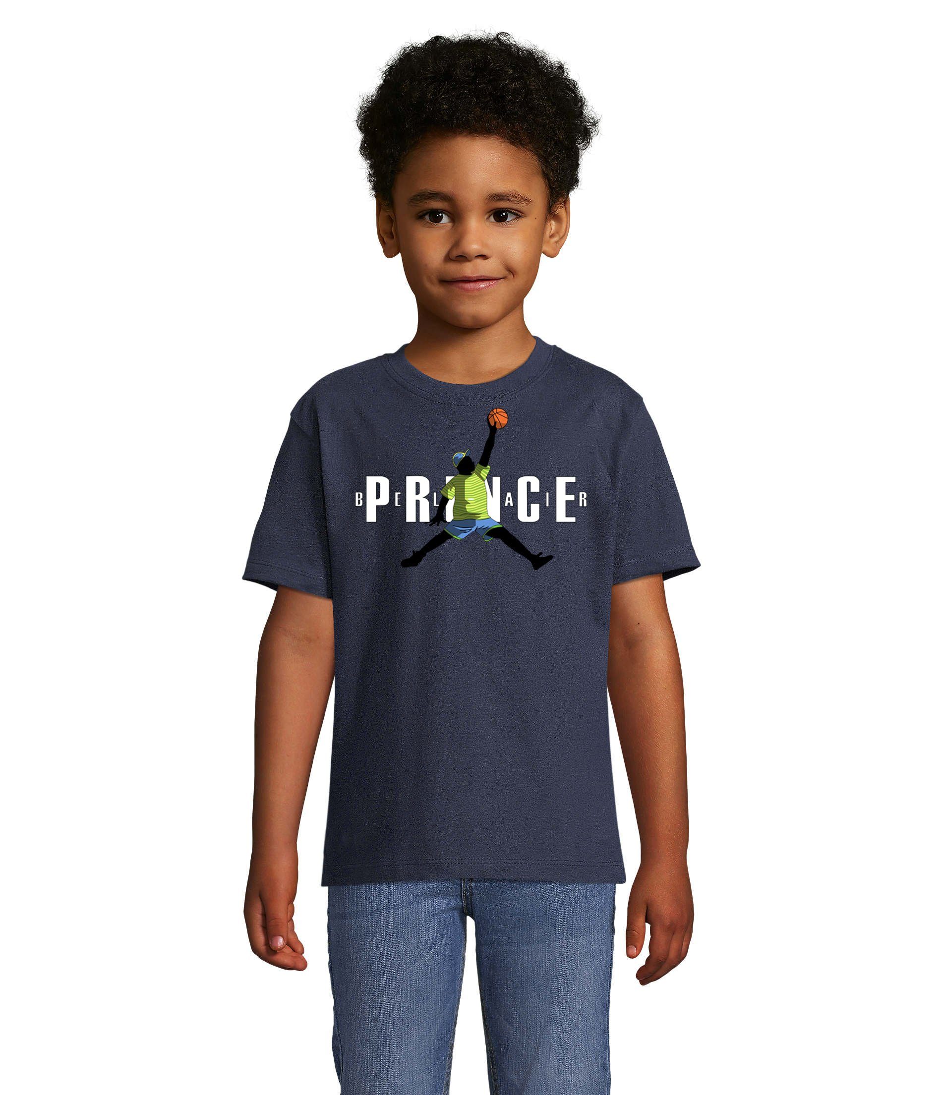 Air Blondie Fresh Basketball Kinder & Mädchen Navyblau T-Shirt Prince Bel Jungen & in Farben Brownie vielen