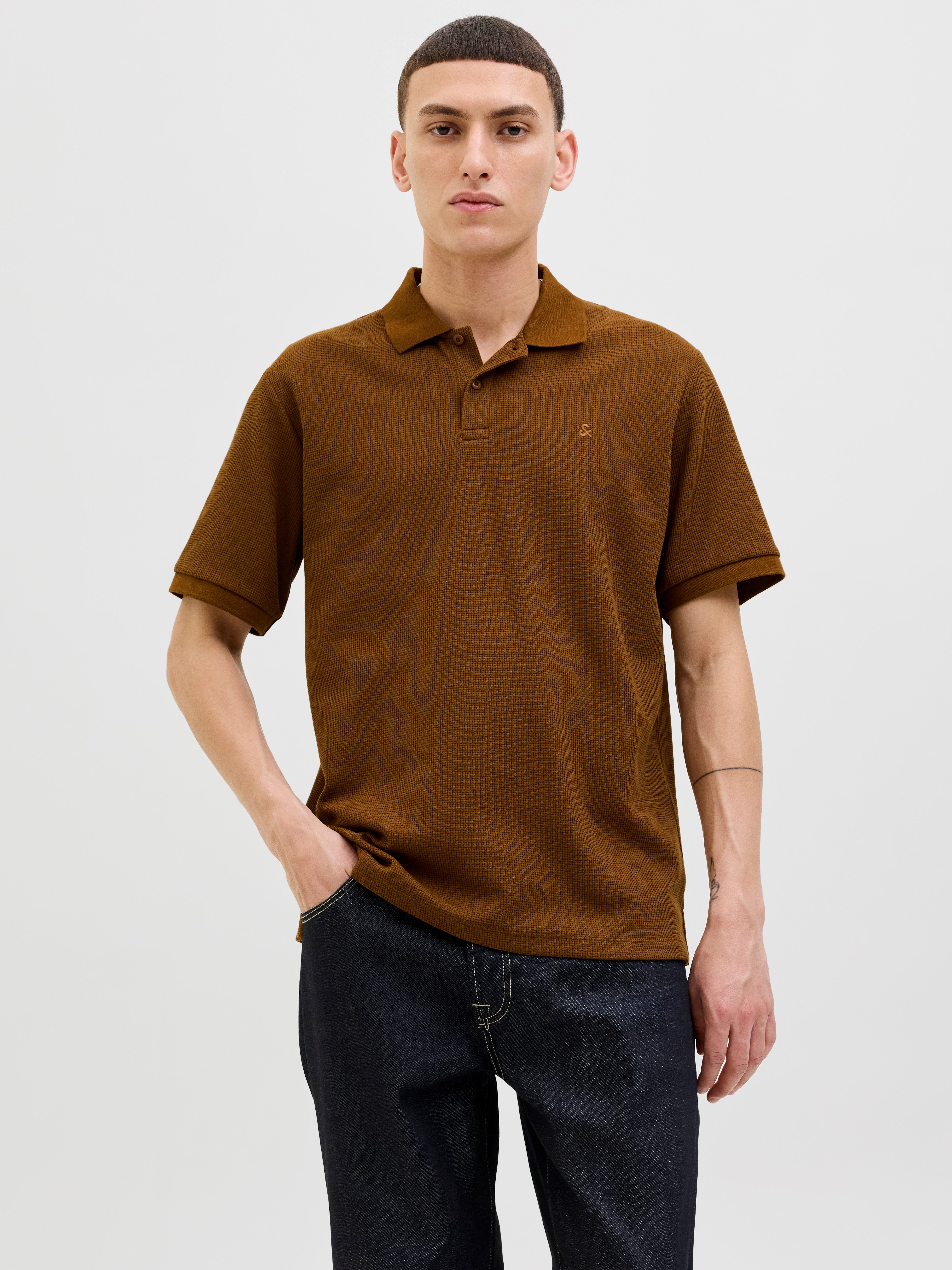 Jack & Jones Poloshirt JJEAUSTIN POLO SS NOOS mit Logo Stickerei günstig online kaufen