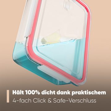 classbach Frischhaltedose C-FHD 4011 G, Frischhaltedosen Glas mit Deckel, 9er Set